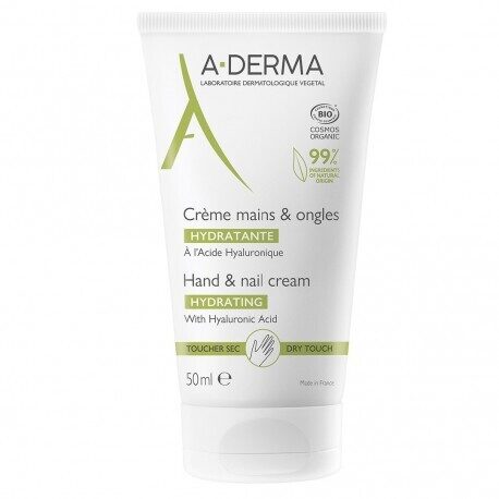 A-Derma Hand & Nail Cream Hydrating 50ml Roku un nagu krēms 