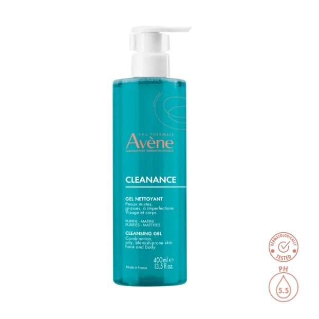 Avene Cleanance Cleansing Gel 400ml Очищающий гель для лица и тела