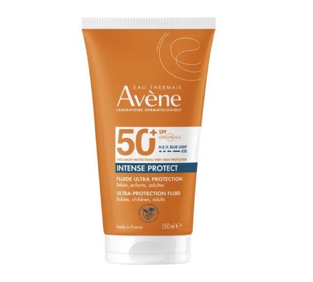 Avene Intense Protect SPF50+ Ultra-Protection Fluid 150ml Saules aizsargfluīds sejai un ķermenim