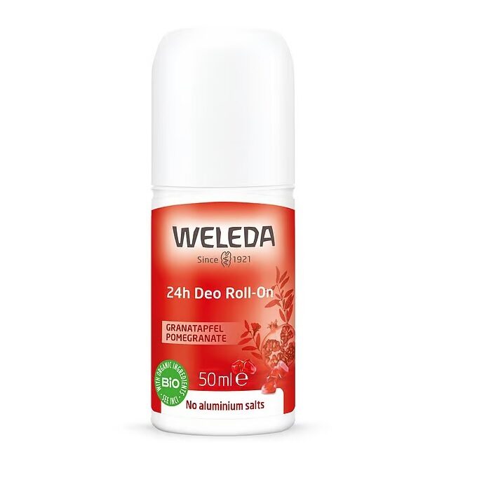 Weleda Granātābolu dezodorants ar rullīti Pomegranate 24h Deo Roll-On 50ml