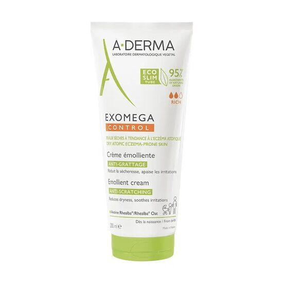 A-Derma Exomega Control Emollient Cream 200ml Крем для лица и тела