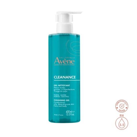 Avene Cleanance Cleansing Gel 400ml Очищающий гель для лица и тела